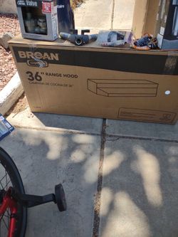 Broan 36" It's White Brand New Range Hood