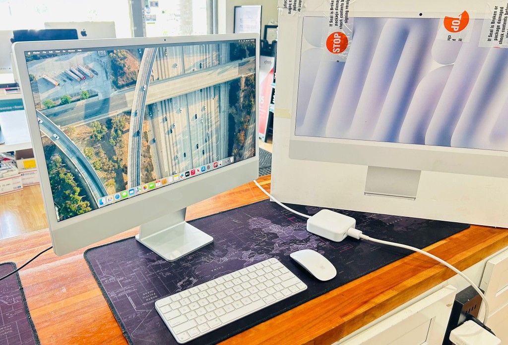 Apple iMac 24-inch 2021 M1 16GB RAM 1TB 4 USB C Ports Like New With Keyboard and Mouse IN BOX