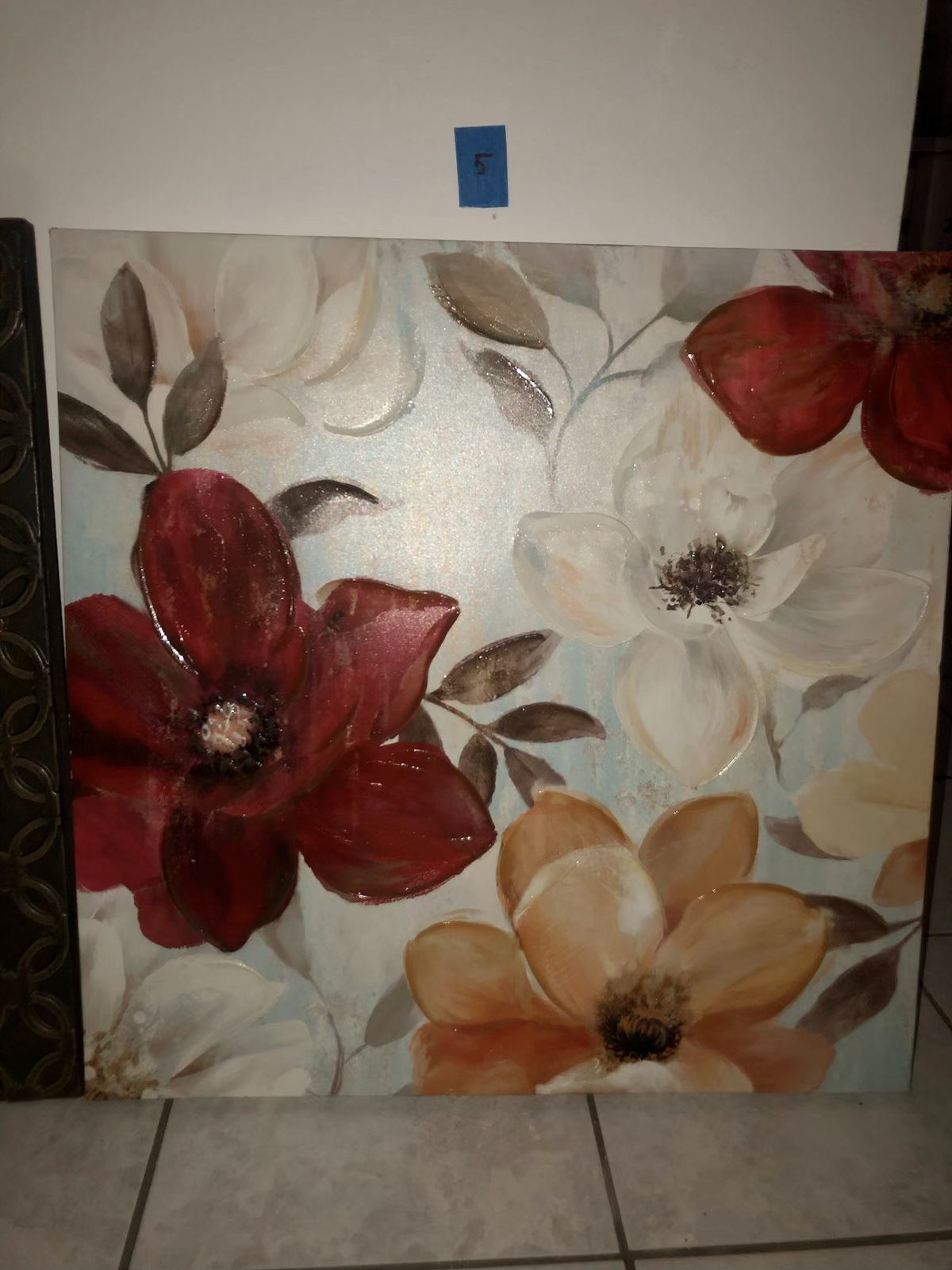 CANVAS PAINTING OF FLOWERS