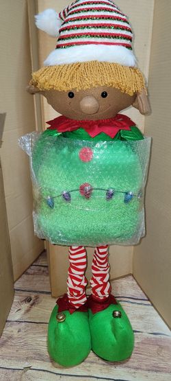 New Kringle Express Illuminated Pop-Up Elf – Holiday Decor