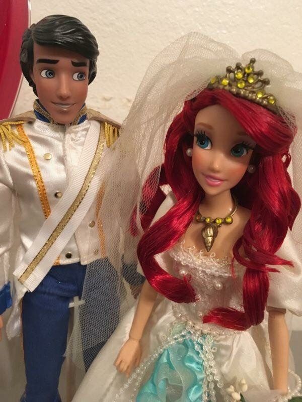 The Little Mermaid Ariel and Eric ooak doll set Disney