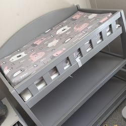Grey Changing Table