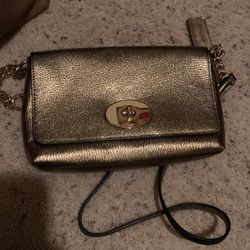 Gold Coach Crossbody Handbag Brand New