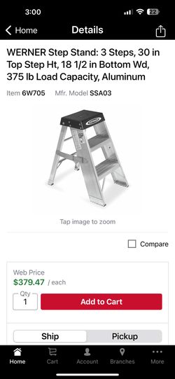 Ladder. 3 Step Stand