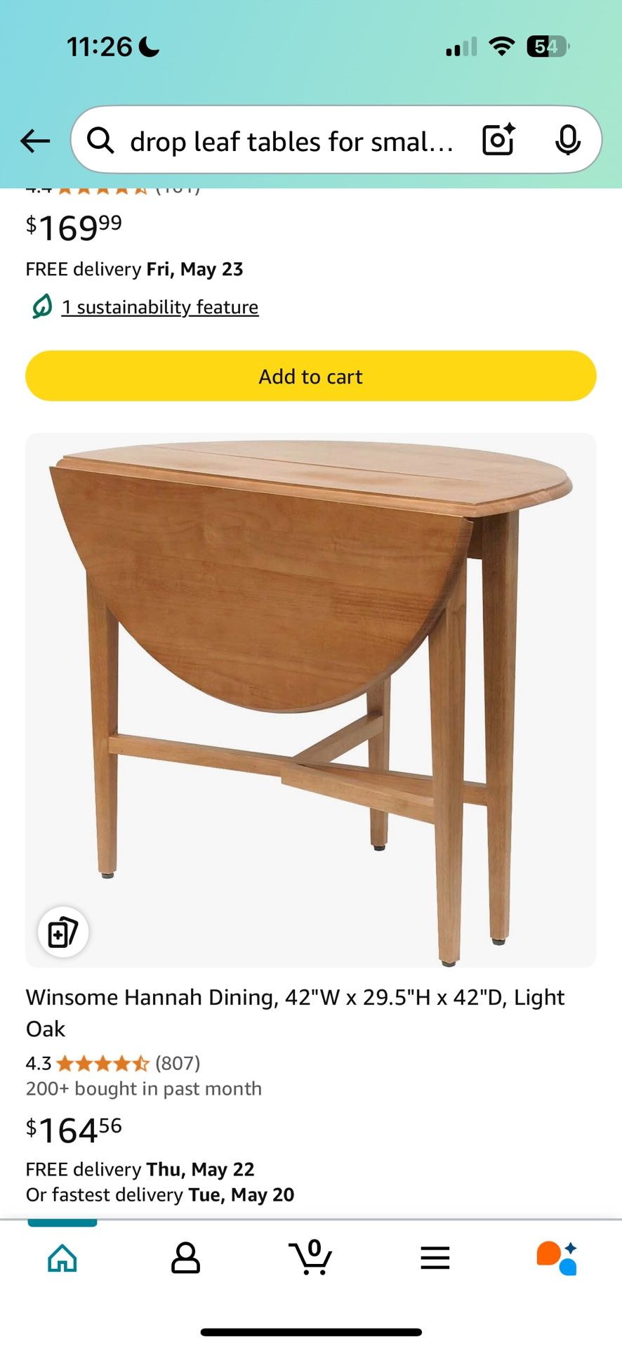 Drop Leaf Dining Table