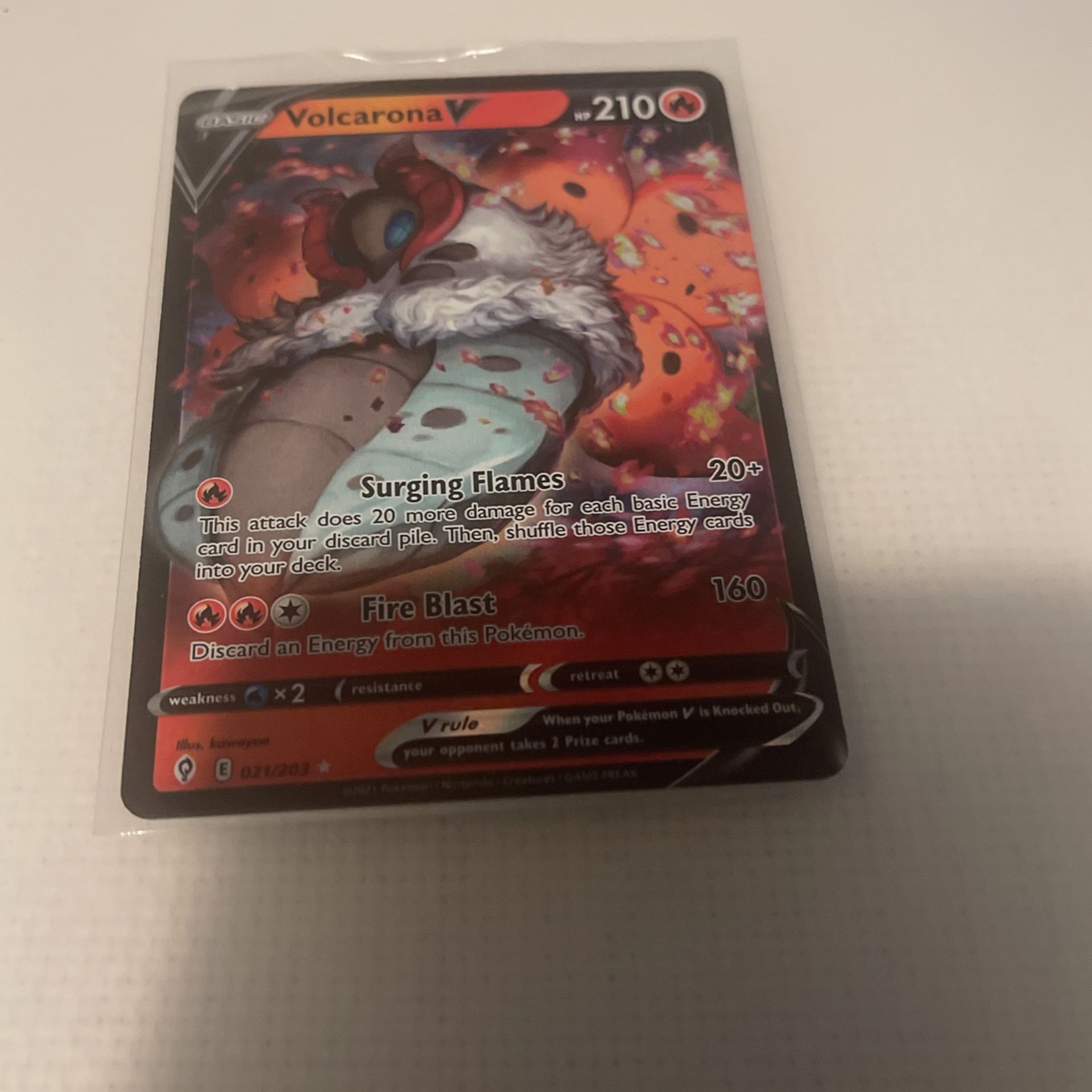 Pokémon Volcarona V 21/203