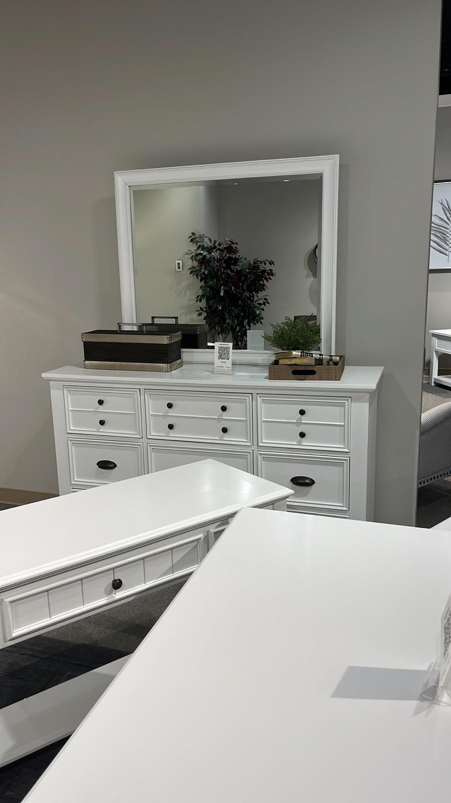 Mackinac White Mirror$10 Down Payment And Financing Available