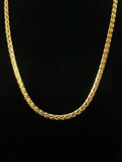 “18K 24” Gold Filled Spiga Chain (Not solid)