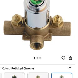 Kingston Brass KB651V Pressure Balanced Rough-In Tub and Shower Valve With Stops
