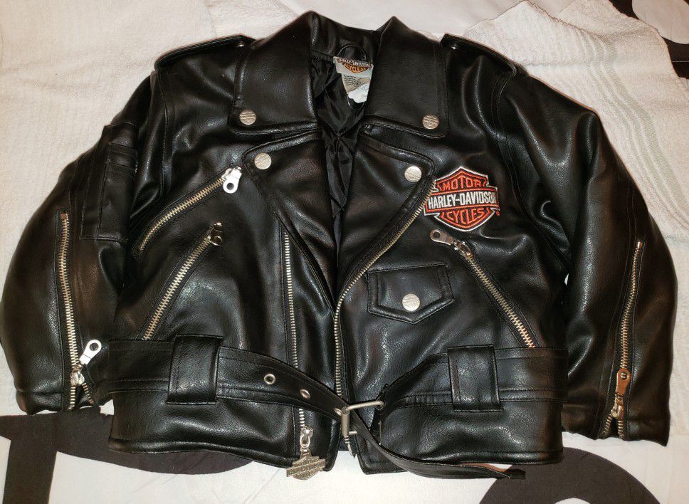 Kids Harley Davidson Motorcycle Jacket Sz. 4