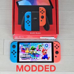 Nintendo Switch OLED (MOD) -  300 Games + 25000 Retros + Unlimited Movies 