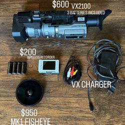 SONY VX2100 + MK1+TAPELESS RECORDER