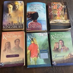 Lot of 6 Karen Kingsbury books Beyond Tuesday Morming