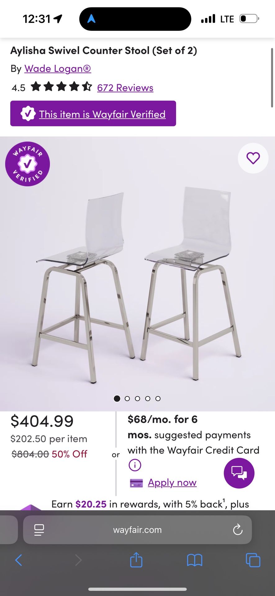 ~Delivery Available~ Two 24” Bar Stools