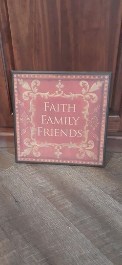 Wall art- Family Faith Friends