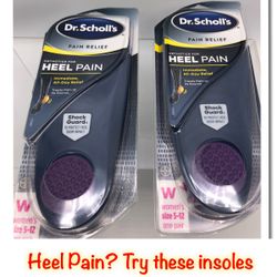 Dr. Scholls Heal Pain Insoles 2 pairs fits women’s size 5 to 12