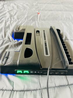 Playstation 5 Fat ( First Original ) Stand and Cooling Station with LED Controller Charging Station
