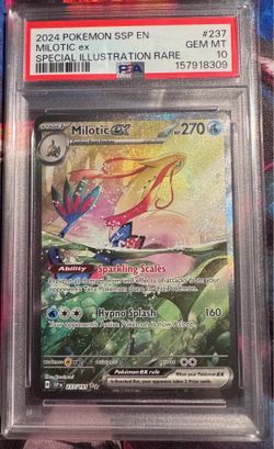 Pokemon Milotic EX SIR PSA 10 Surging Sparks