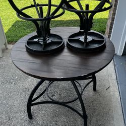 Mini Table With Two Bar Stools 