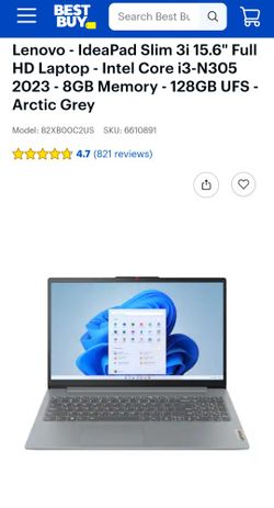 Brand New Lenovo Idea Pad Slim Laptop