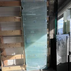 1/2 Acid Etched Shower Door 27 1/2 X 83 