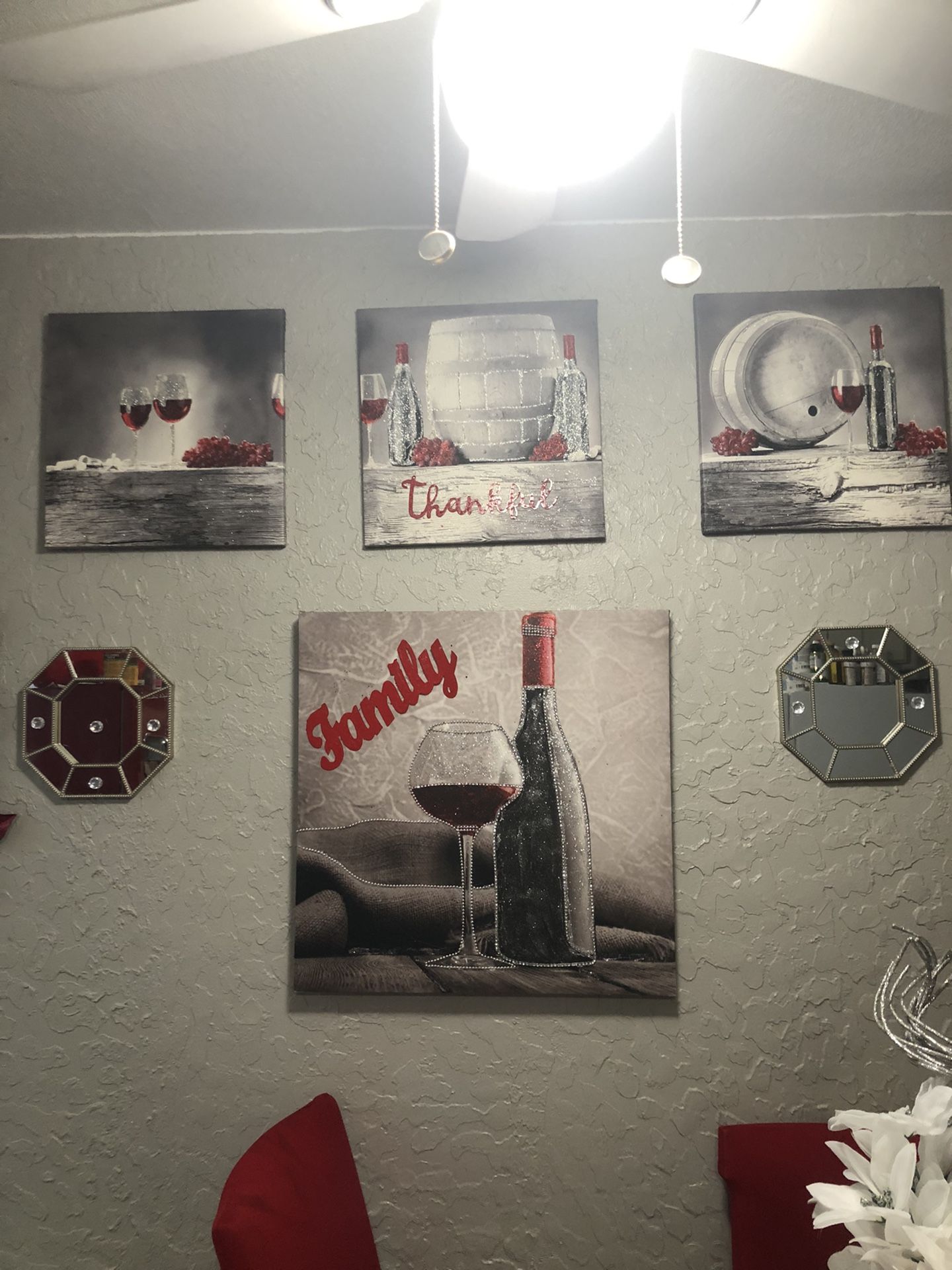 4piece Kitchen Frames Decorated