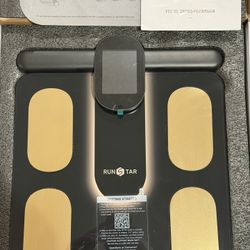 RunStar Smart Scale FSA&HSA Eligible, 8 Electrodes Digital Bathroom Scale for Body Weight and Fat, BMI, Muscle Mass 28 Body Composition Measurement, w