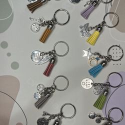 Cute Keychains With Tassel And Charm