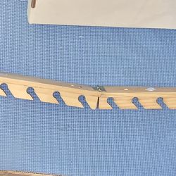 Baseball Bat Shaped Hooks For Hats Etc. - Solid Wood