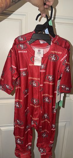 SF 49ers Infant Boy/Girl Primary Color Cotton Romper Sizes 3/6 & 6/9