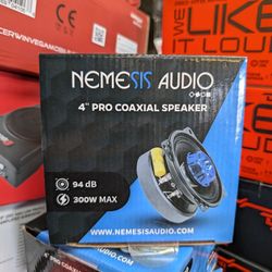 Nemesis Audio 4" Pro Coaxial Speaker. 