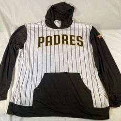 MLB San Diego Padres SGA Pinstripe Hoodie Sweater Long Sleeve Shirt