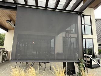Outdoor/indoor Solar shades