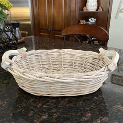 White Wash Basket 