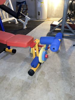 Kinbor Foam Exercise Bench And dumbbell Set For Kids  Thumbnail