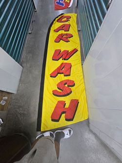 Car Wash Feather Flag Banner