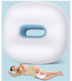 Side Sleeper Knee Pillow, Memory Foam Leg Pillow, Ergonomic Between Leg Pillow Eases Back Hip Pain, Spine Alignment Sciatica Relief, Knee Pillow with 