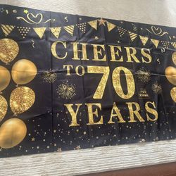 70th Birthday Banner 