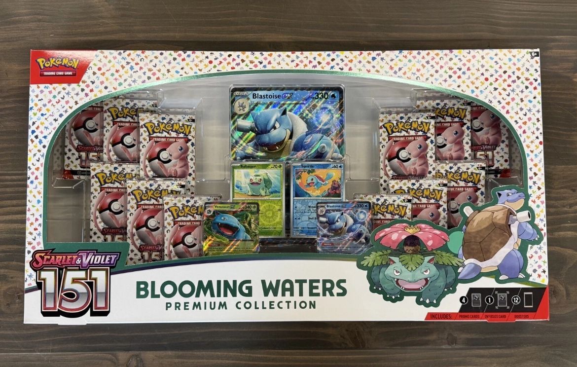 Pokemon Scarlet & Violet 151 Blooming Waters Premium Collection Box Sealed