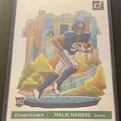 2024 Donruss Malik Nabers Rookie Downtown! Oversized