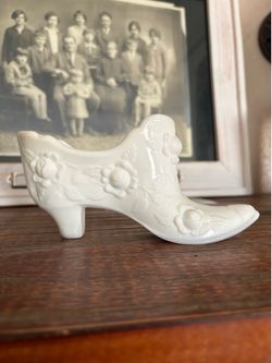 Antique Glass Shoes  $15 for 3