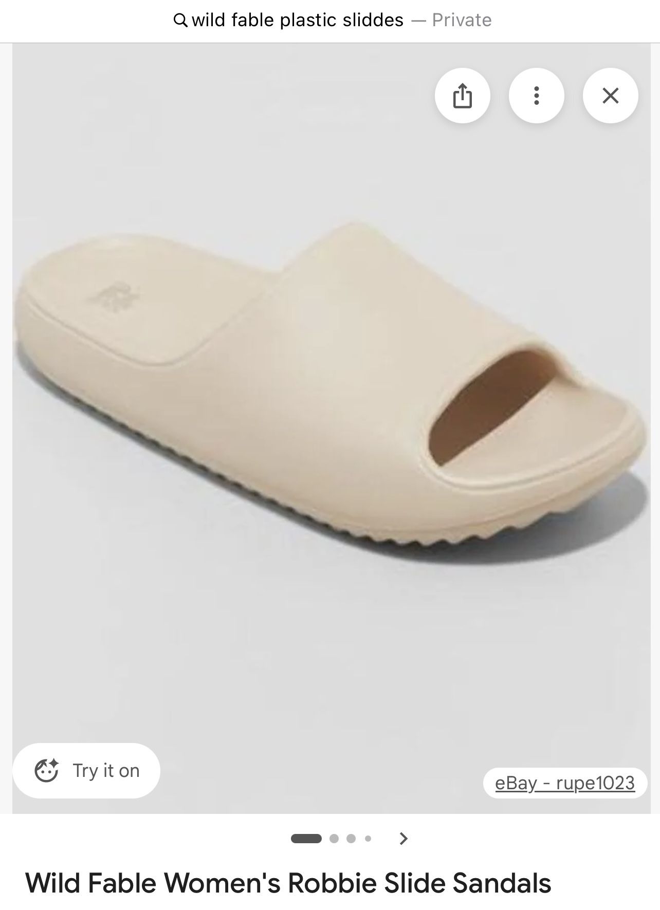 Wild Fable Rubber Light Wright Sandals Size 10