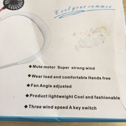 usb charged neck fan