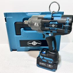 Impact Wrench 2000 Nm – 21V, 2 Batteries + CR-Mo Sockets (Heavy Duty) 