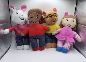 Arthur, Buster, Francine, & D.W. 8" Plush Set - Marc Brown PBS