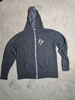 Men's: Medium- Foo Fighters Wrigley Field 2018 Gray Full Zip Hoodie Size S Sweatshirt