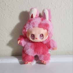 Labubu Big into Energy Vinyl Face toy plush doll keychain Love Red gift 