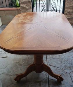 Oakwood Dining and Glass Table