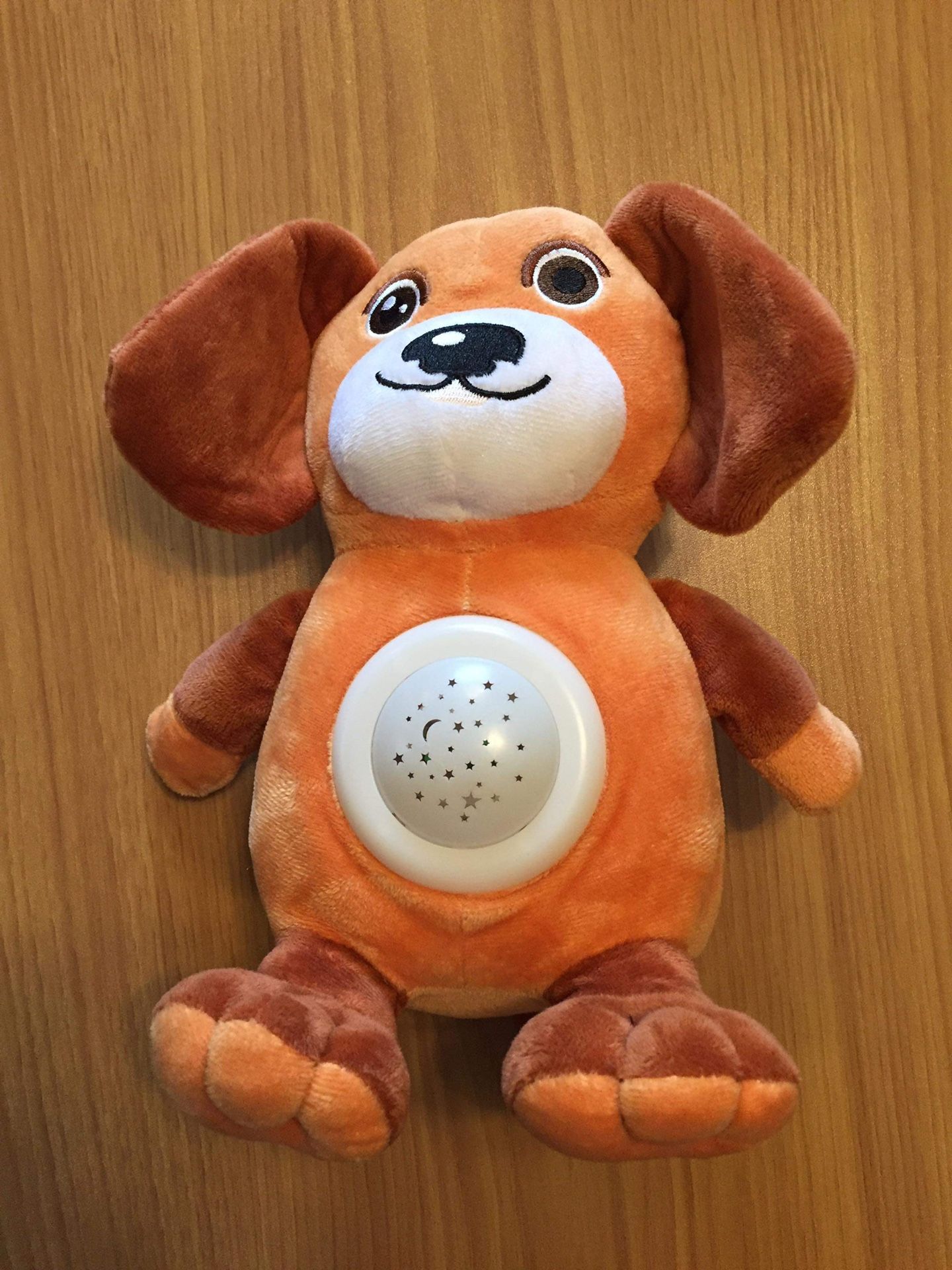 Bright Cuddle Lights Light Up Dog Plush 11" Stuffed Animal Night Light Stars