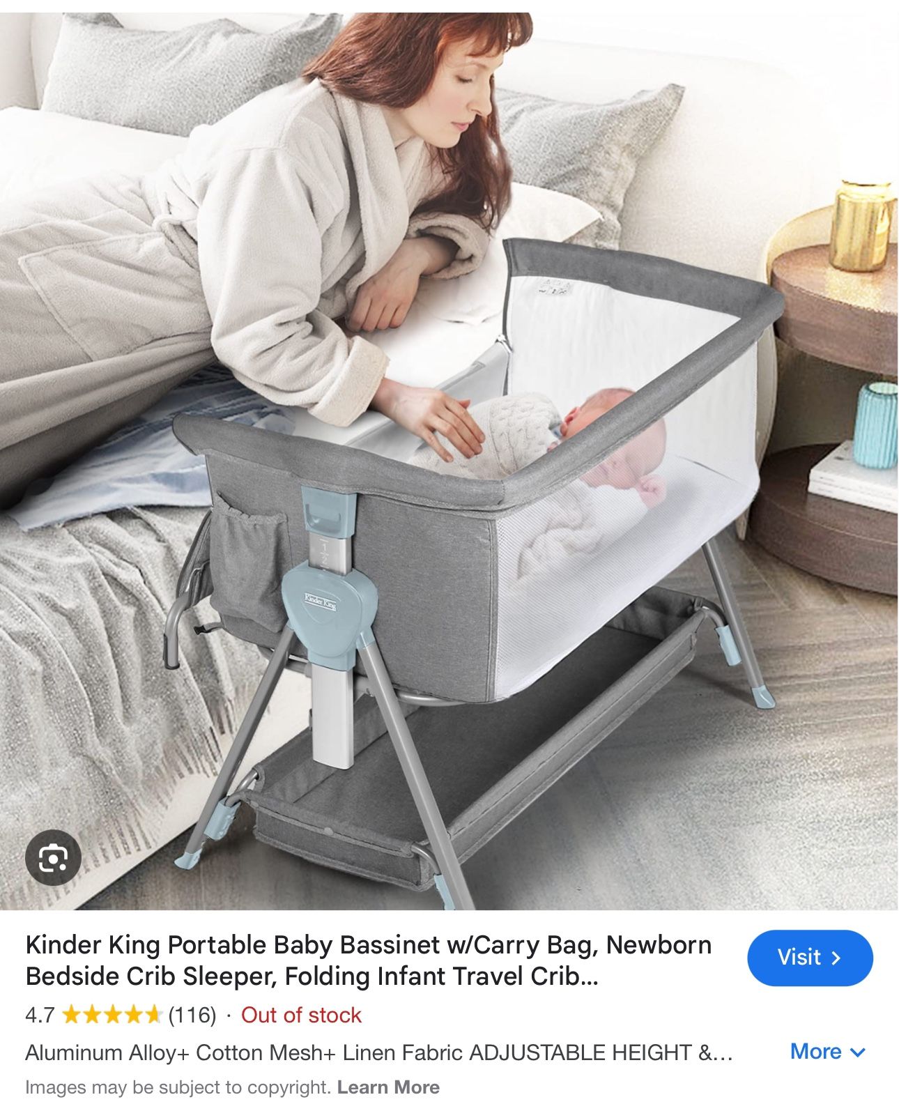 Kinder King Beside Bassinet